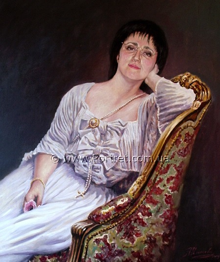 Romanian countess. Oil.